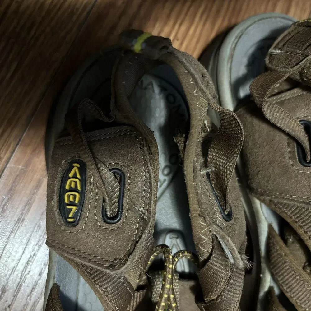 KEEN Men's Brown Strappy Lace-Up Outdoor Sandals US 11 EU 42 UK 8.5 AU 10